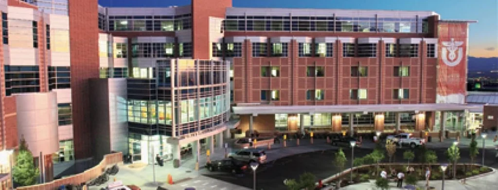 Overhead shot of the University of Utah hospital.